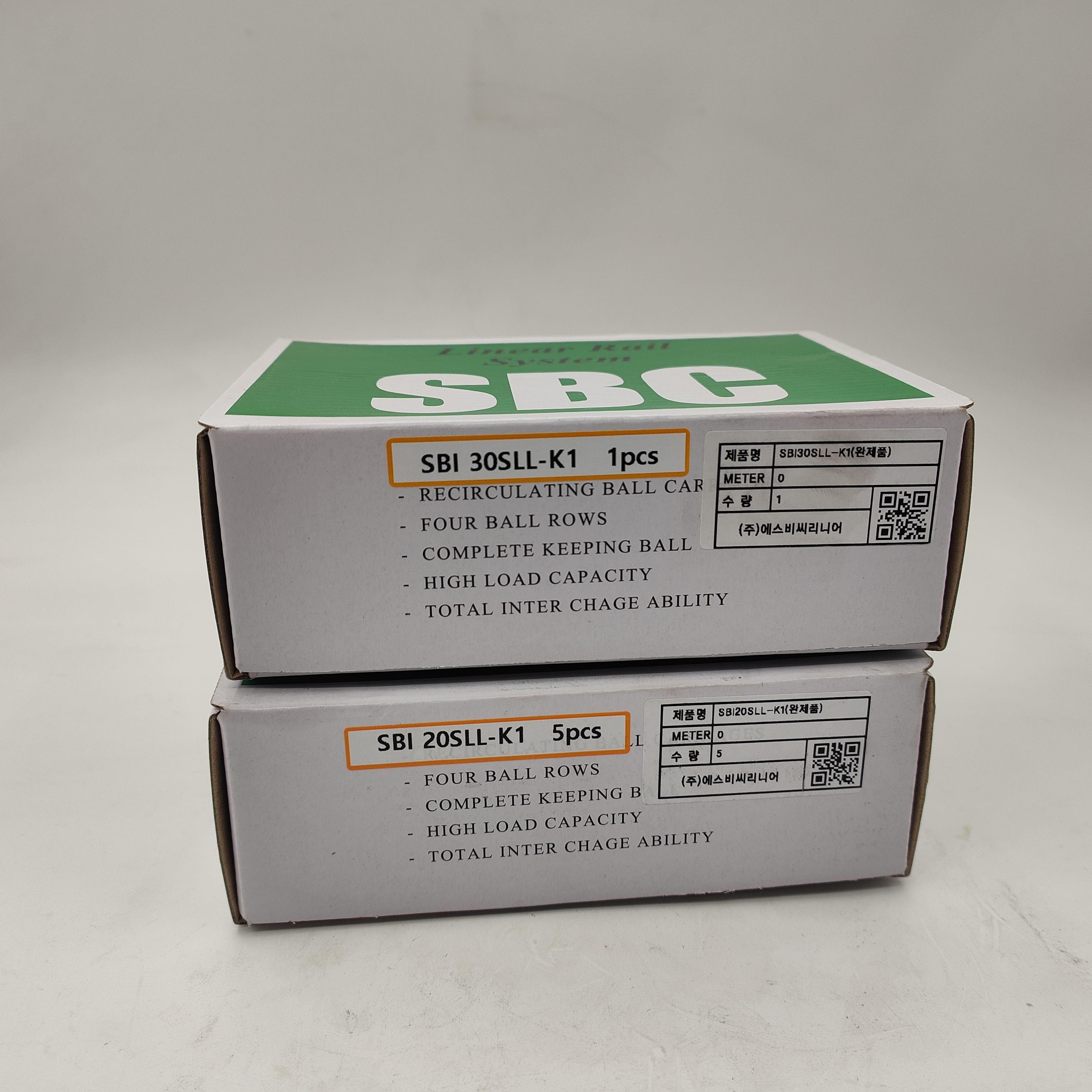 韩国SBC精密线性导轨滑块 高精度 SBI20SLL 负载能力好