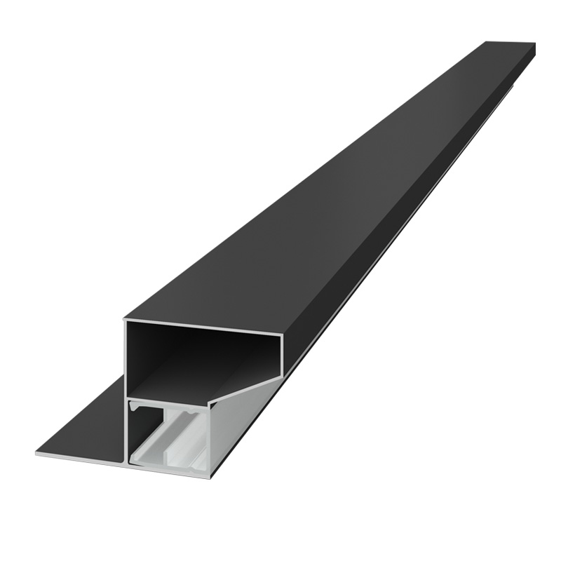 明装侧照款线性灯槽 6063国标 加厚型材 拉丝 砂纹黑 铝型材定制