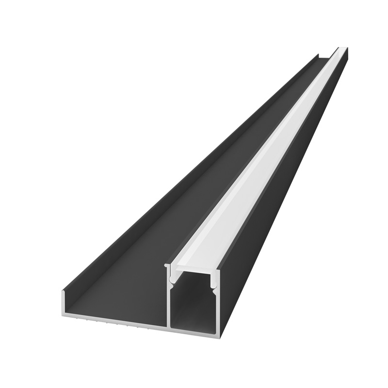 明装直照款线性灯槽 可以随意载剪 电泳 砂白色 铝型材定制