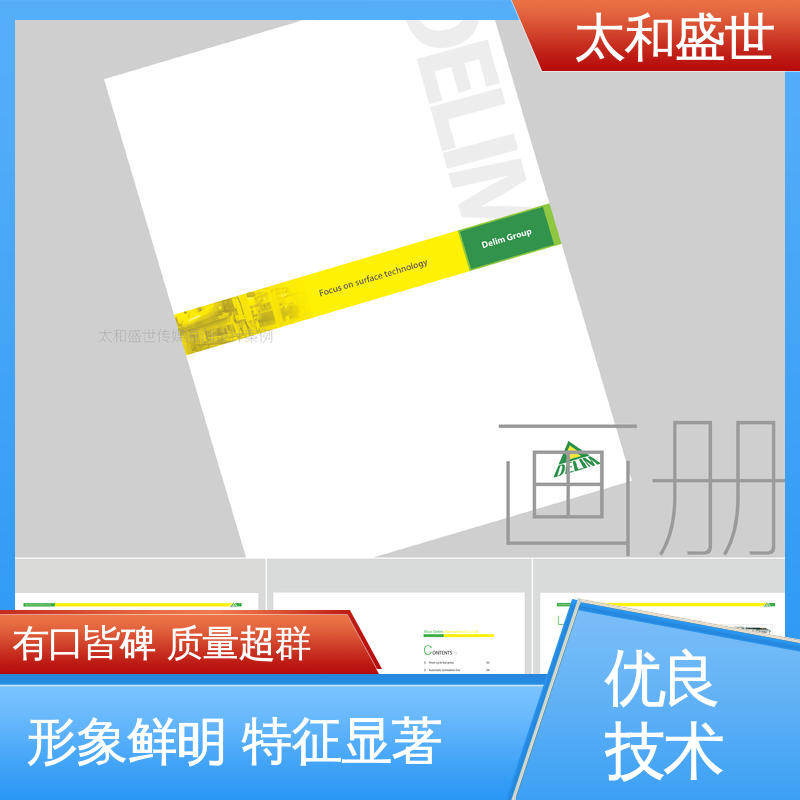 艺术感染力 宣传册设计 突出产品优势 太和盛世