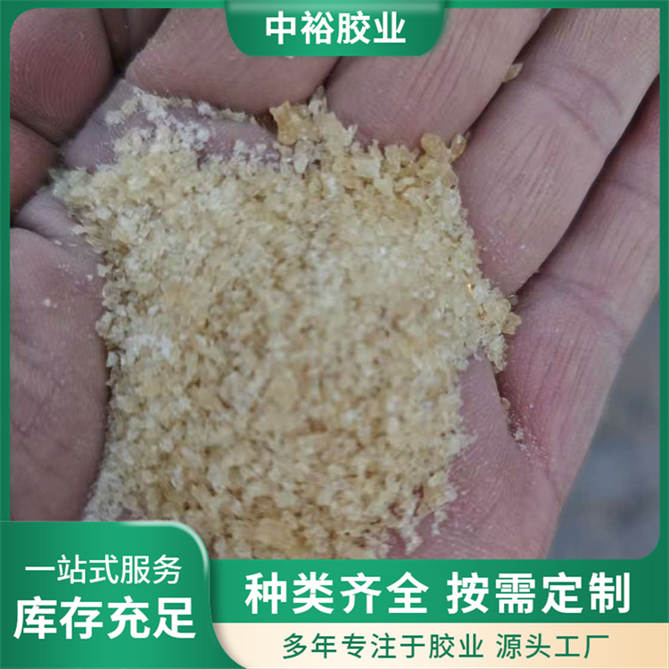 电解明胶粘度 纺织冶炼用工业动物胶 中裕胶业