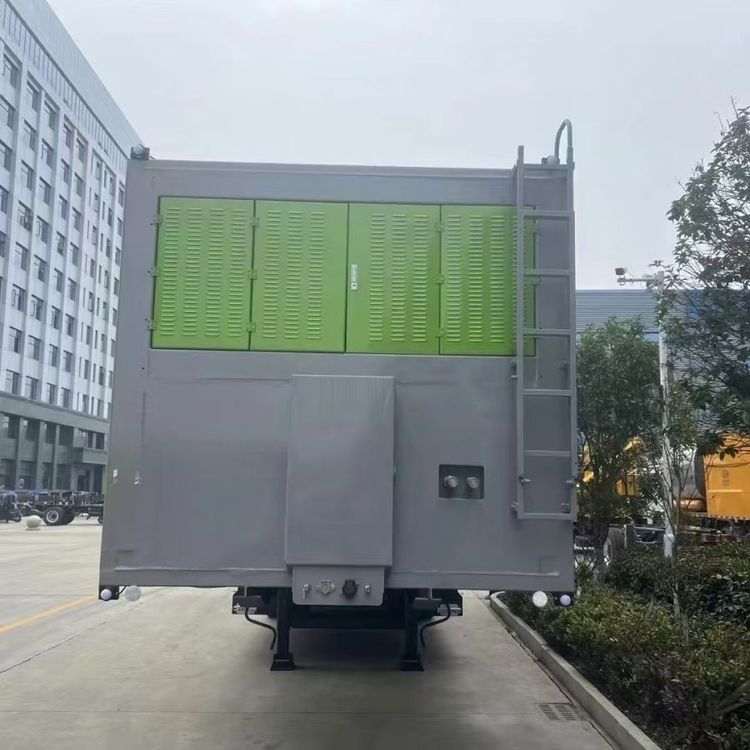 程力50方半挂垃圾车 可移动式压缩垃圾站 大型垃圾转运车