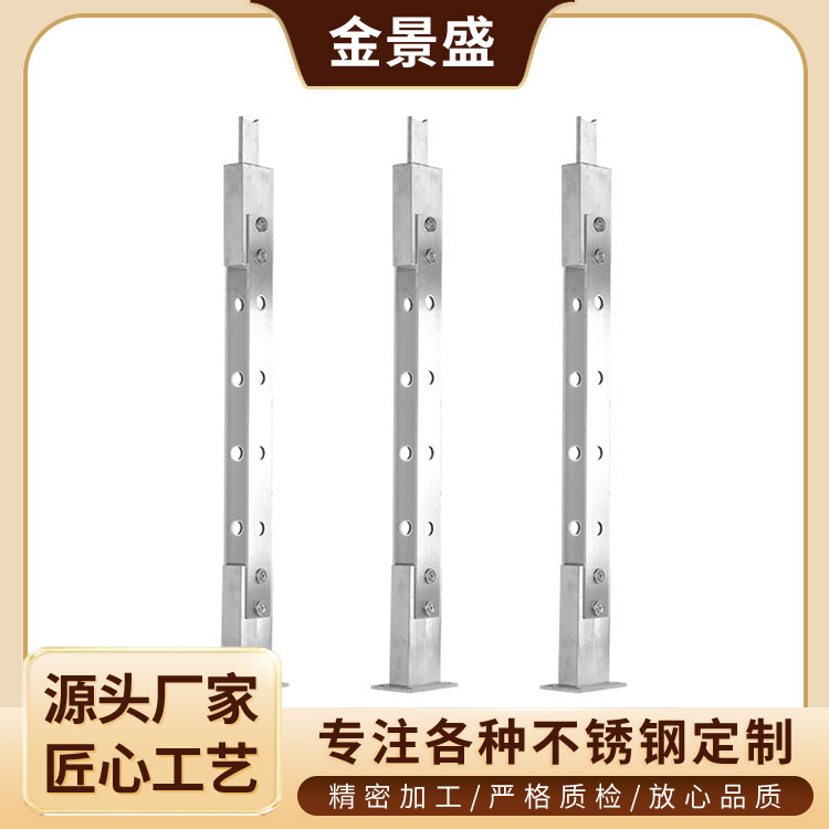 304不锈钢加工 楼梯方管立柱定制工程 用与桥梁建筑 厂家生产供应