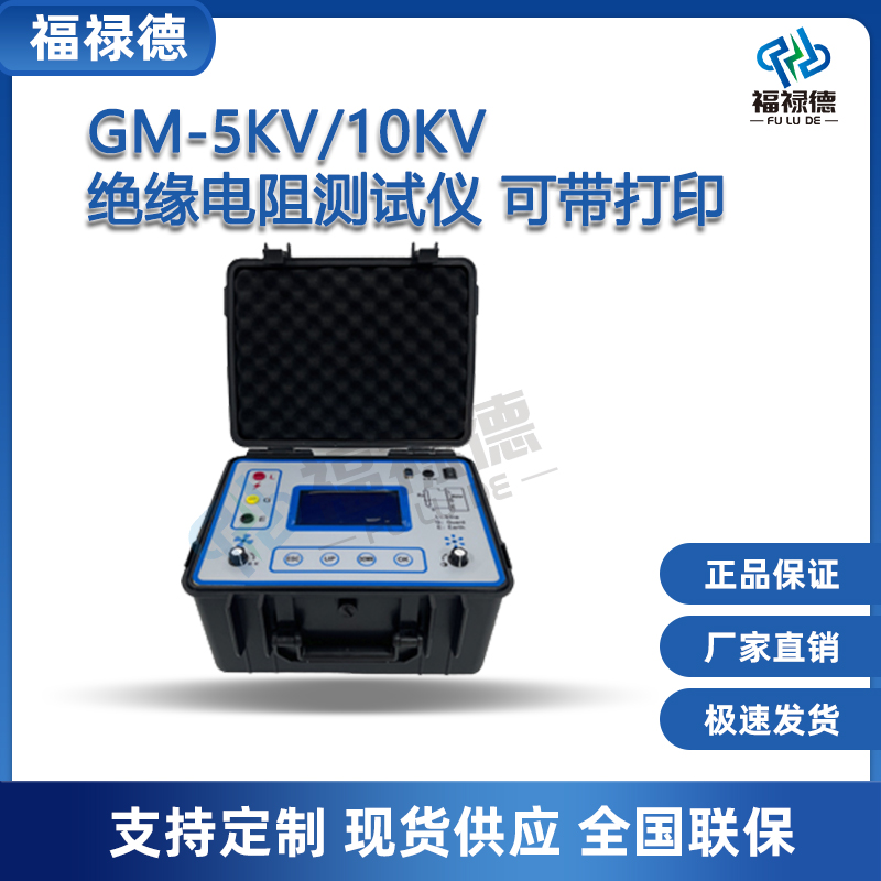 福禄德 GM-5KV/10KV绝缘电阻测试仪 数字兆欧表 电子高压摇表 吸收比