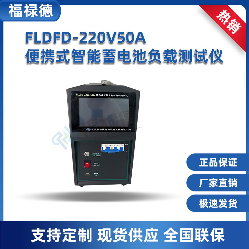 福禄德 FLDFD-220V50A便携式智能蓄电池负载测试仪 放电监测仪