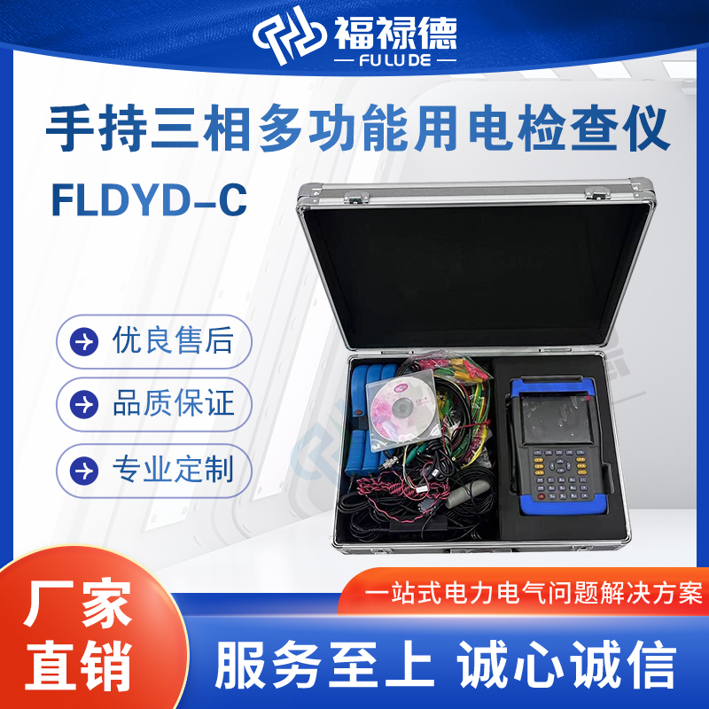 福禄德FLDYD-C手持三相多功能用电检查仪单相便携式电能表可定制