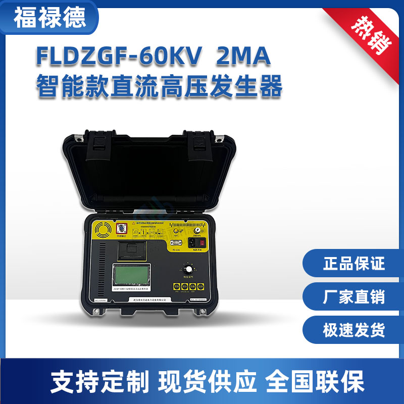 福禄德 FLDZGF-60kV 2mA 智能款直流高压发生器 绝缘耐压设备