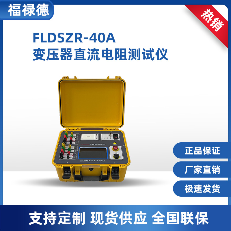 福禄德 FLDSZR-40A三通道直流电阻测试仪 变压器直阻测试仪