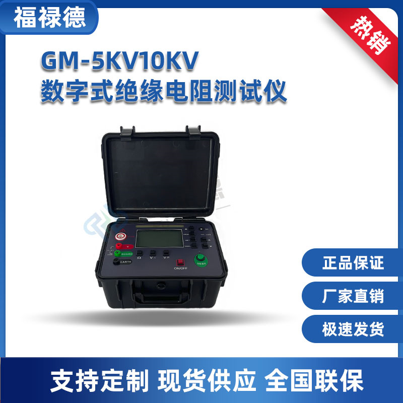 福禄德 GM-5KV10KV-1T数字式绝缘电阻测试仪 电力测试一仪器