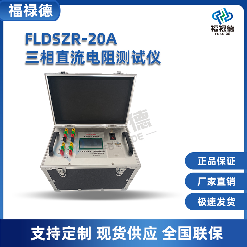 福禄德 FLDsZR-20A 三相直流电阻测试仪 带助磁消磁 可定制