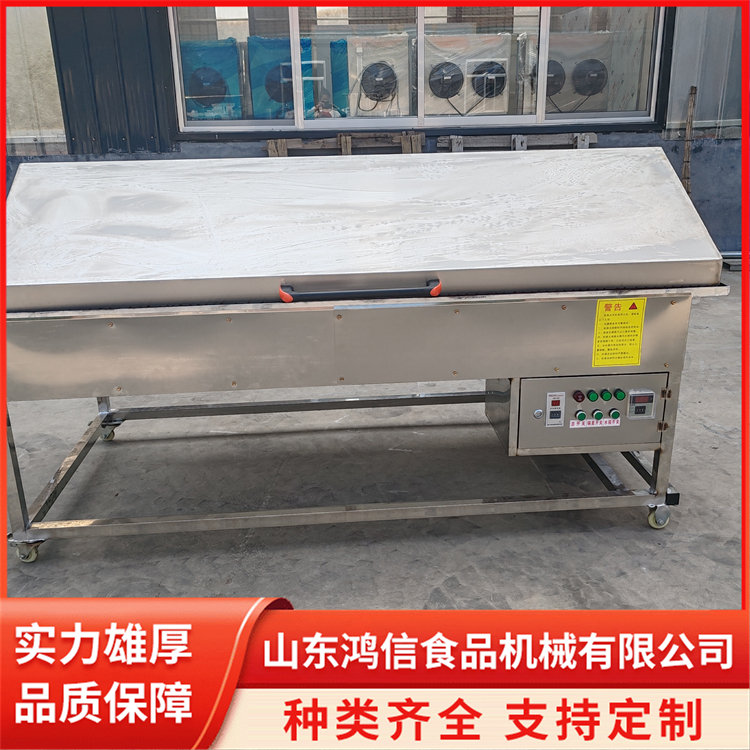燃气双灶锅贴台 迷你型多功能食品综合处理机 节能环保 鸿信