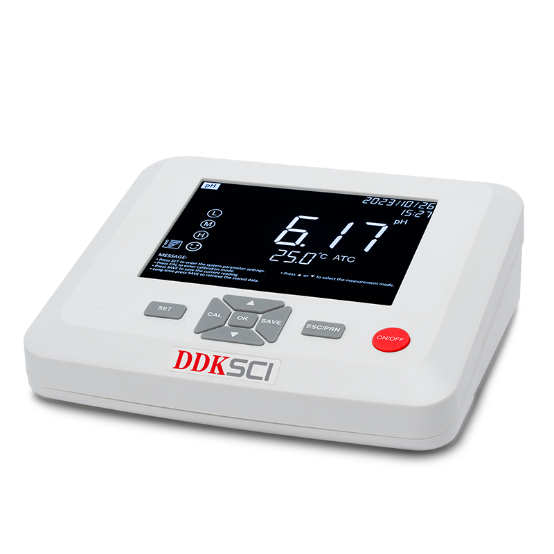 PH100台式按键系列PH计控制器携带式在线自助大屏幕液晶显示智能