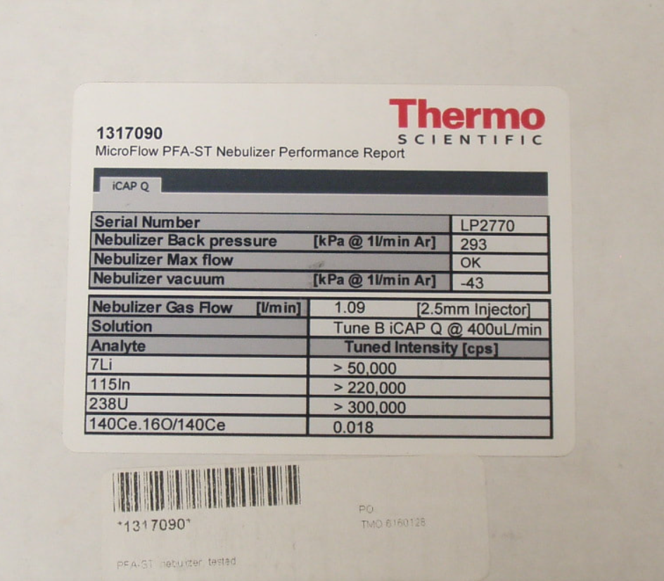 赛默飞Thermo 1.5mm 中心管842312051951降低样品损耗高纯石英材质