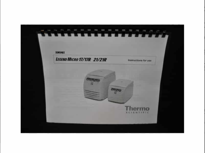 赛默飞Sorvall Legend Micro 21R 离心机制冷型75002545带螺旋盖