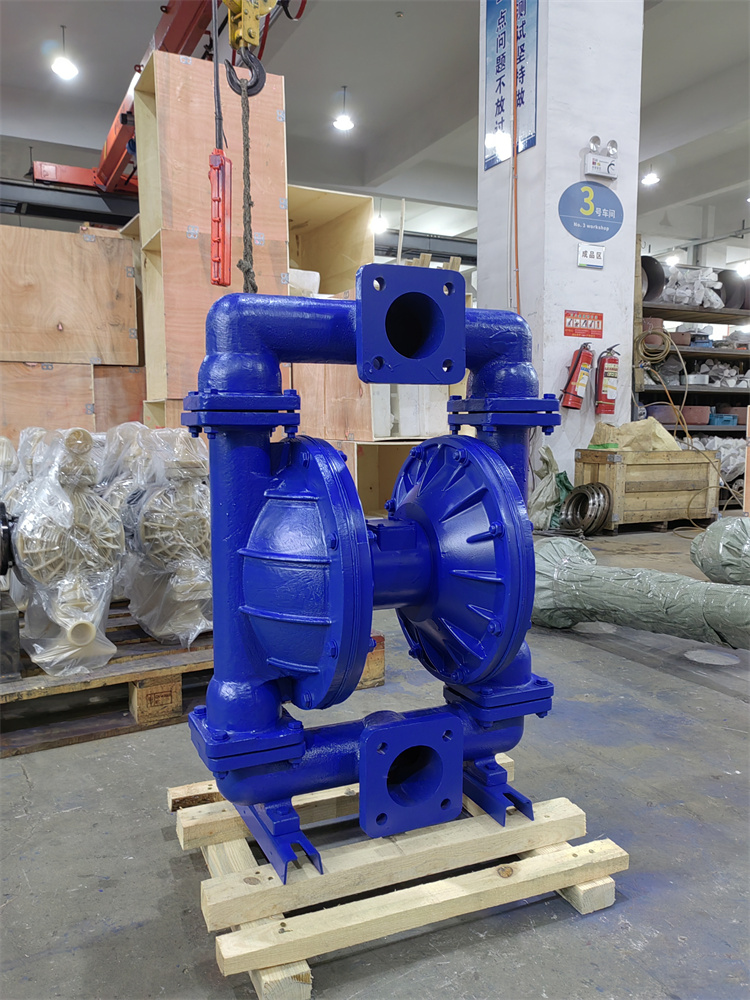 龙洋 QBY-100铸铁气动隔膜泵 移动安装简便 流量可调节