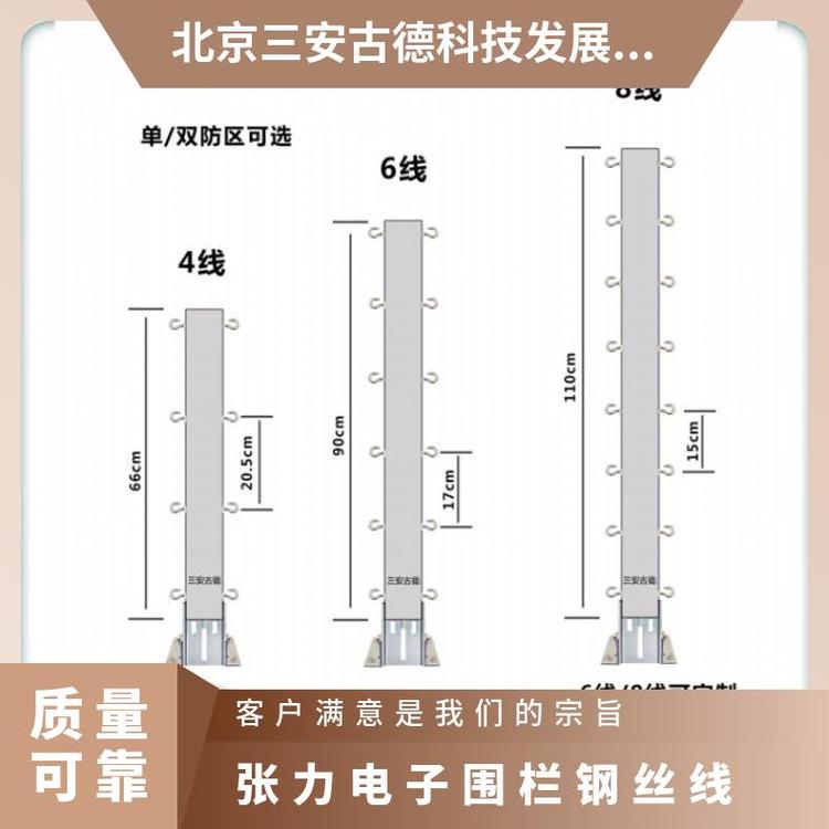 张力电子围栏系统招标机场安装 三安古德 防盗报警 是 500N SA-ZL