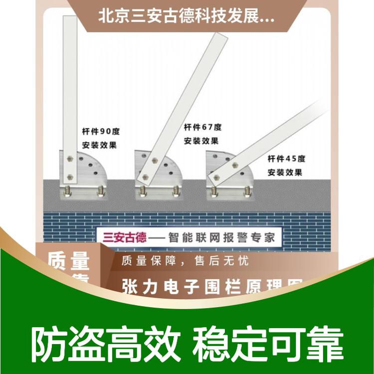 张力电子围栏原理图四线制方案 防盗报警 三安古德 500N 是 SA-ZL