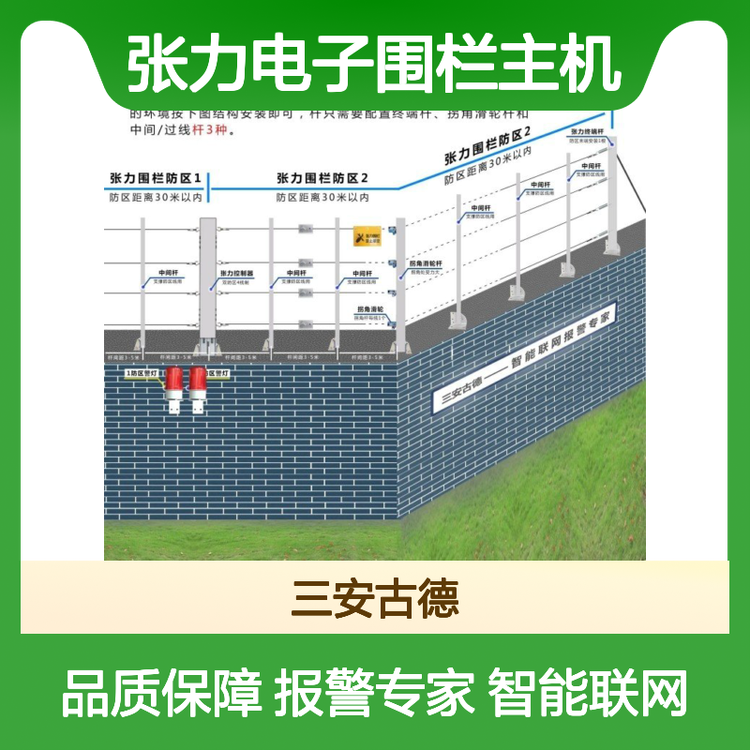 黔东张力电子围栏品牌变电站张力电子围栏主机