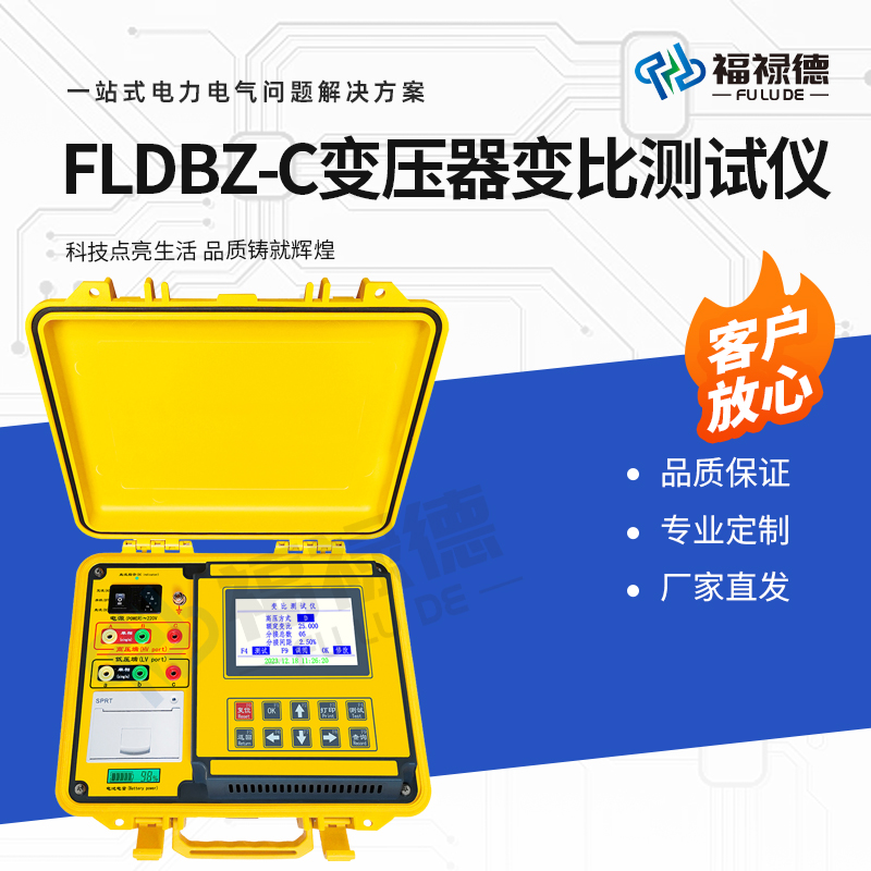 福禄德 FLDBZ-C 变压器变比测试仪 快速测量分接开关变比误差 电力厂
