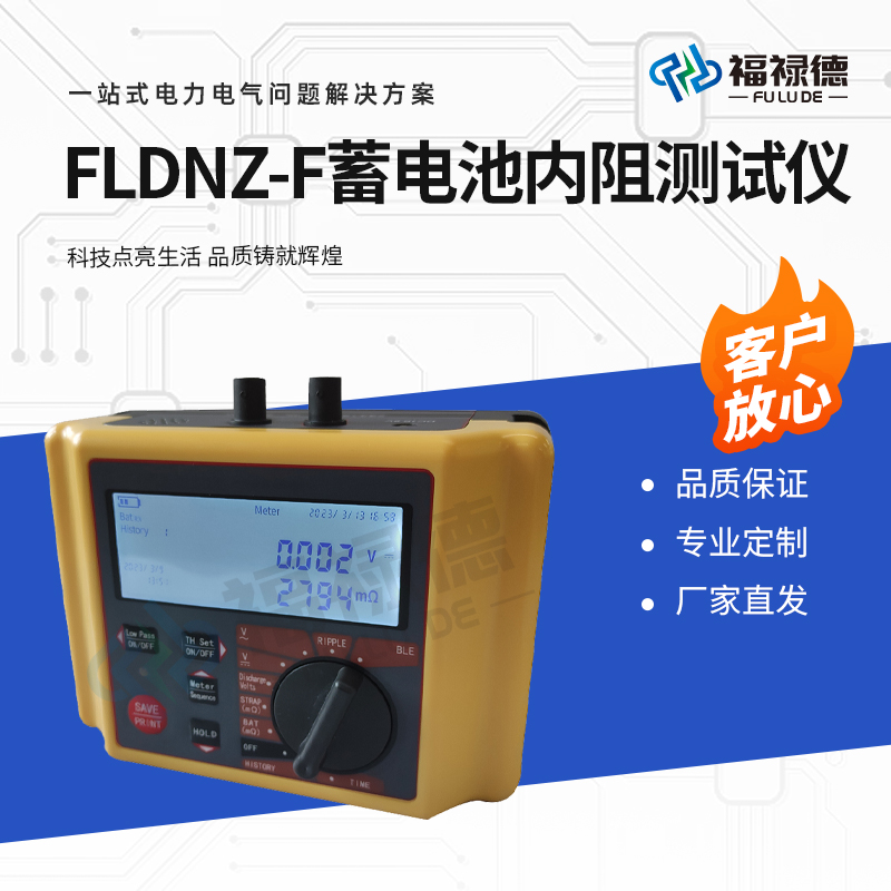 福禄德 FLDNZ-F 蓄电池内阻测试仪 变电站电池测量分析仪 电力设备厂