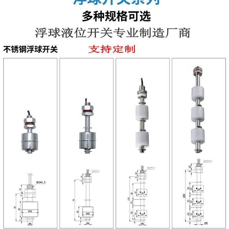 浮球液位计定做 不锈钢浮球开关非标定制 油面仪生产