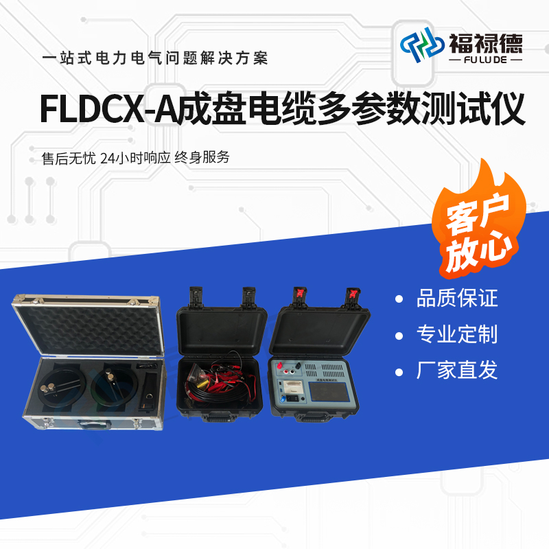 福禄德 FLDCX-A 成盘电缆多参数测试仪 测试电阻截面积长度 厂家直供