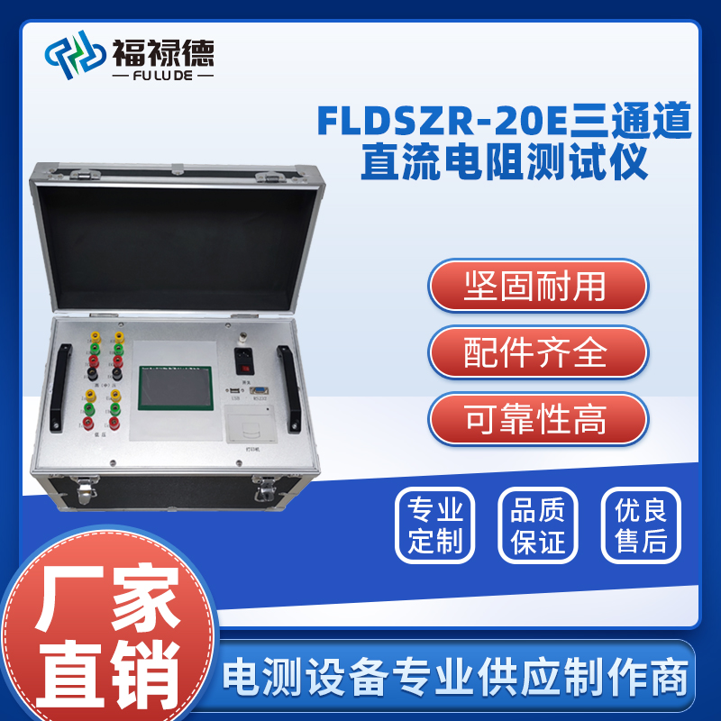 福禄德 FLDSZR-20E 三通道直流电阻测试仪 线圈直阻仪 测量精度高 厂家