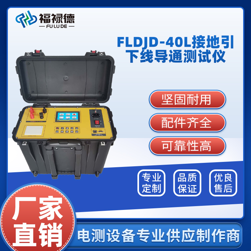 福禄德 FLDJD-40L 接地引下线导通测试仪 大电流高精度电阻测量 厂家