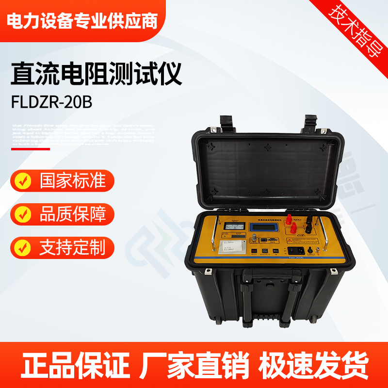 福禄德 FLDZR-20B 直流电阻测试仪 毫欧表宽量程检测仪 电力设备厂家
