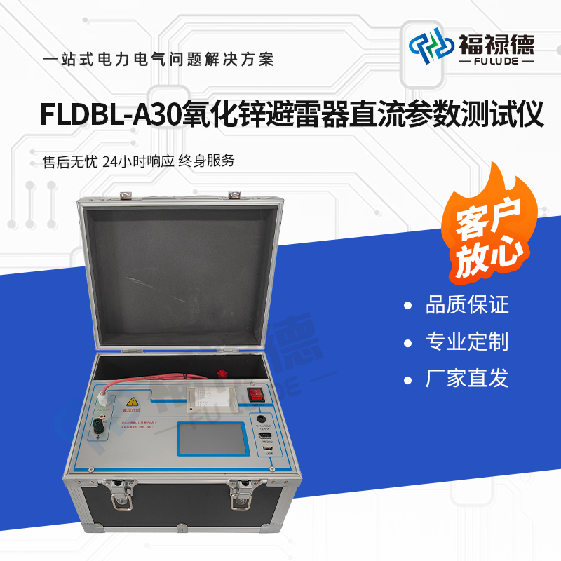 福禄德 FLDBL-A30 氧化锌避雷器直流参数测试仪 阻性泄漏电流检测仪
