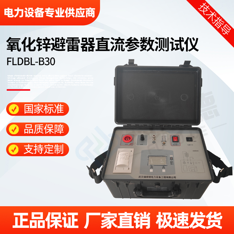 福禄德 FLDBL-B30 氧化锌避雷器直流参数测试仪 快速阻性电流检测仪