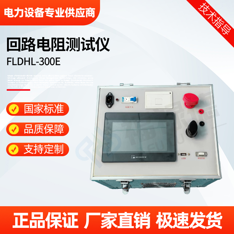 福禄德 FLDHL-300E 回路电阻测试仪 便携智能电气试验检测设备制造厂