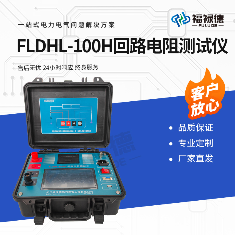福禄德 FLDHL-100H 回路电阻测试仪 抗干扰能力强精度高保护功能完善