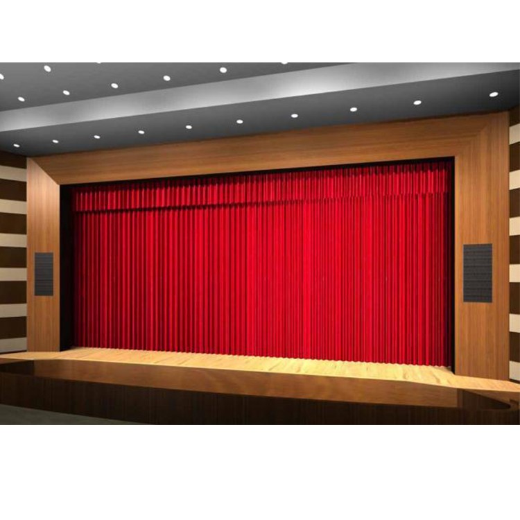 会议室阻燃幕布 报告厅 大型多功能厅电动遥控幕布