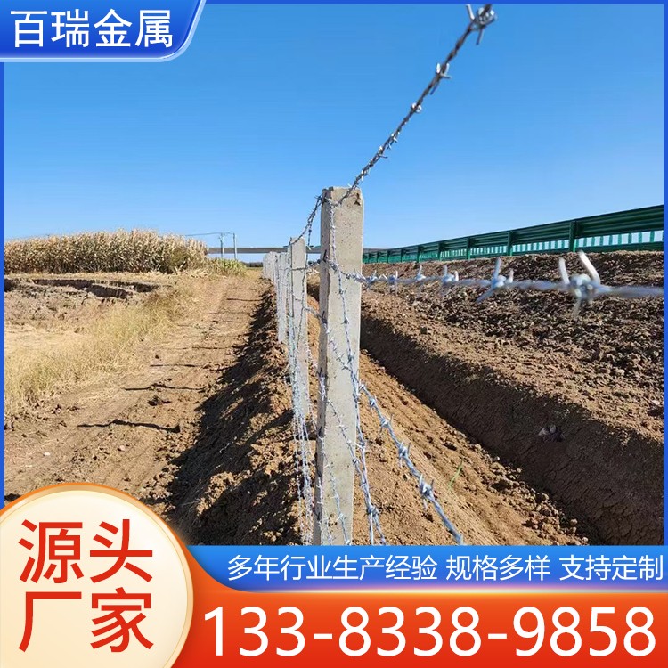 刀片防护栏 边界刺绳护栏 防爬网 浸塑铁丝网护栏厂家