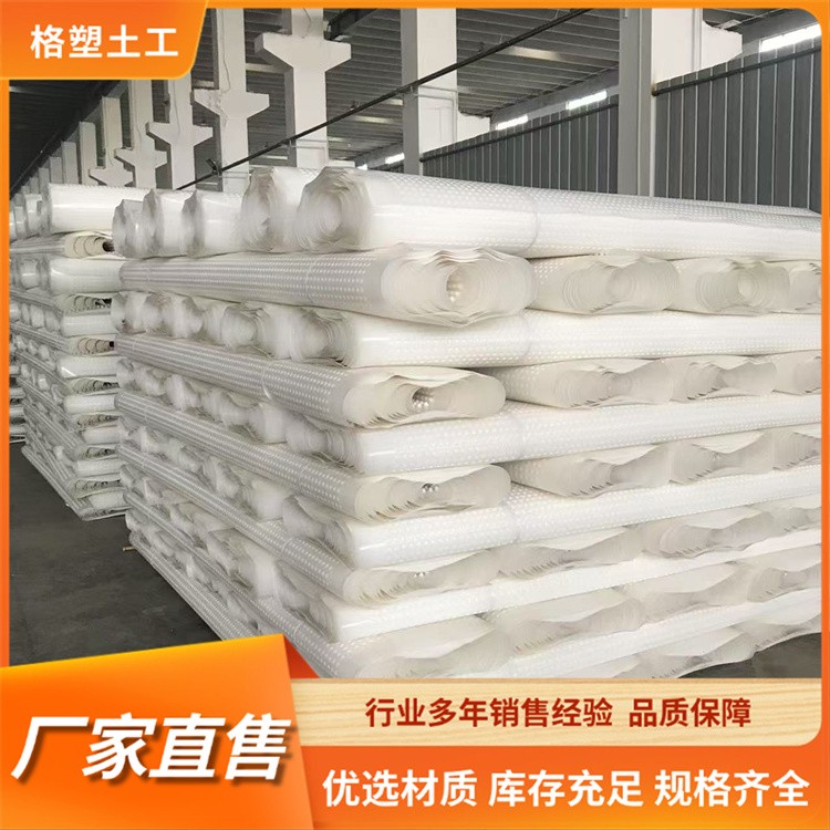 海绵城市建设用覆布虹吸排水板 塑料夹层滤水板 高强度疏水板厂家