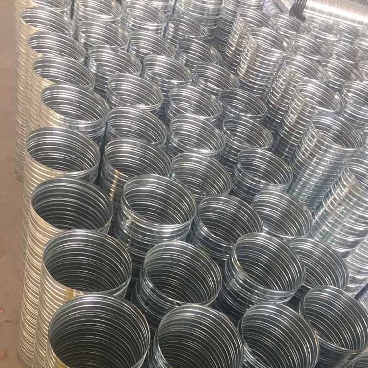 润卓供应 预埋用预应力金属波纹管 地脚螺栓镀锌管打孔灌浆